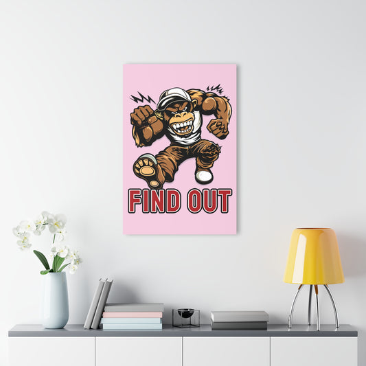 "Find Out", Acrylic Wall Prints (French Cleat Hanging) (Shampoo Pink)