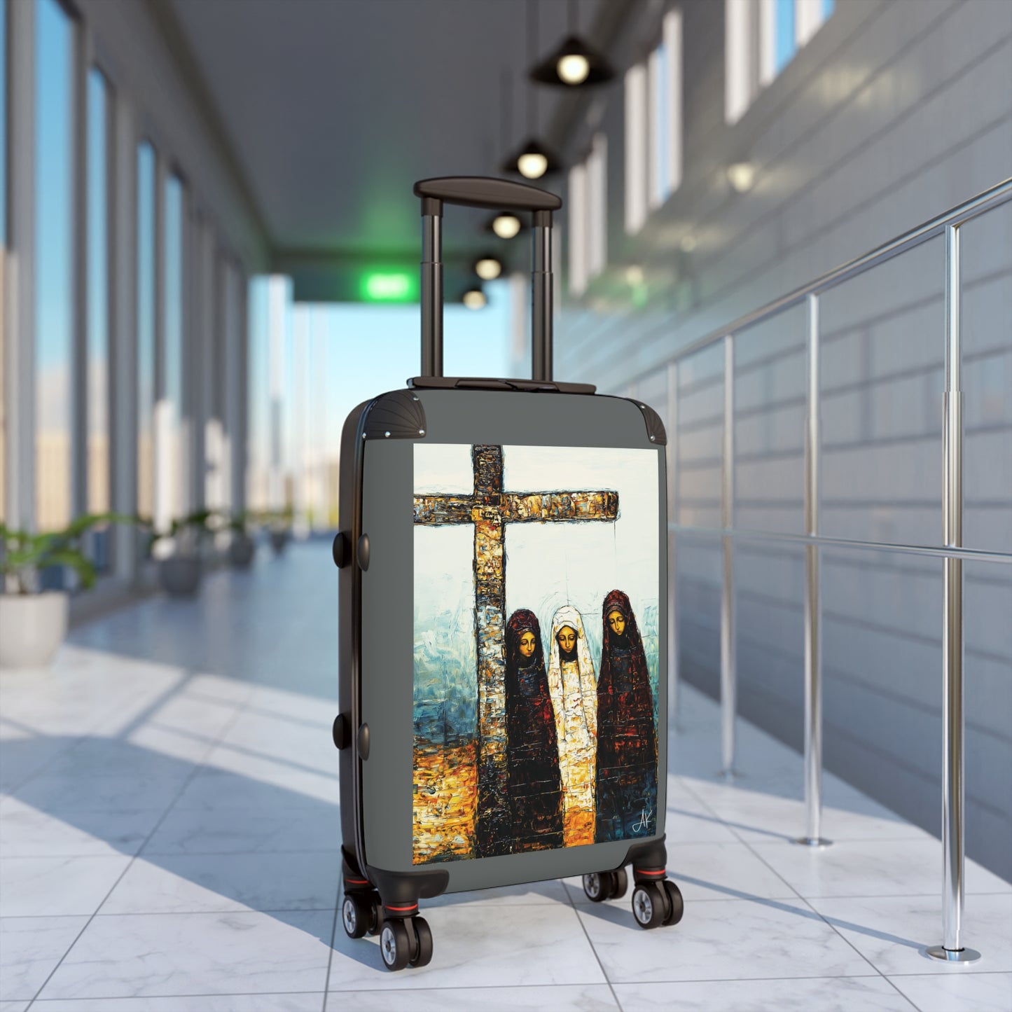 "At-the-Foot of the Cross - John 19:25", Suitcases (Dark Grey)