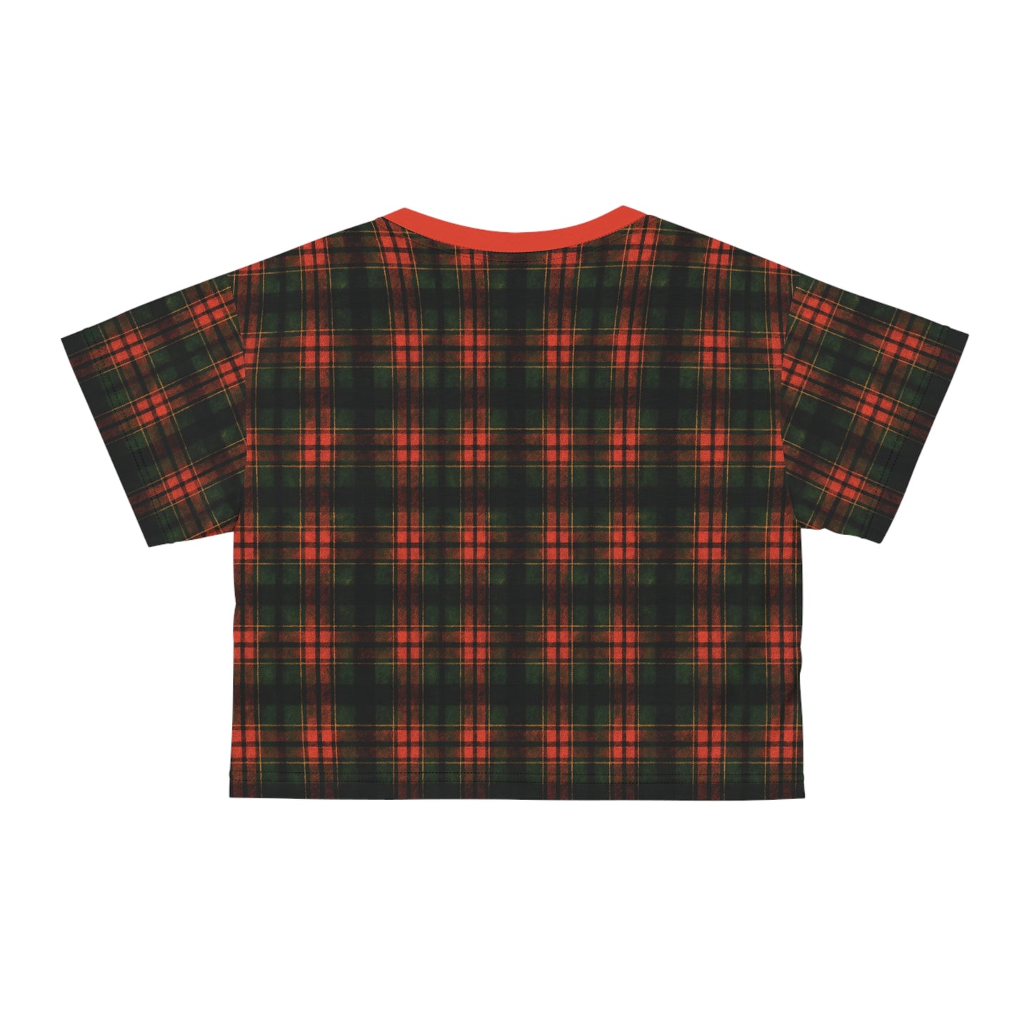"Kilmor Brieve Tartan", Crop Tee (Brieve Red Collar)