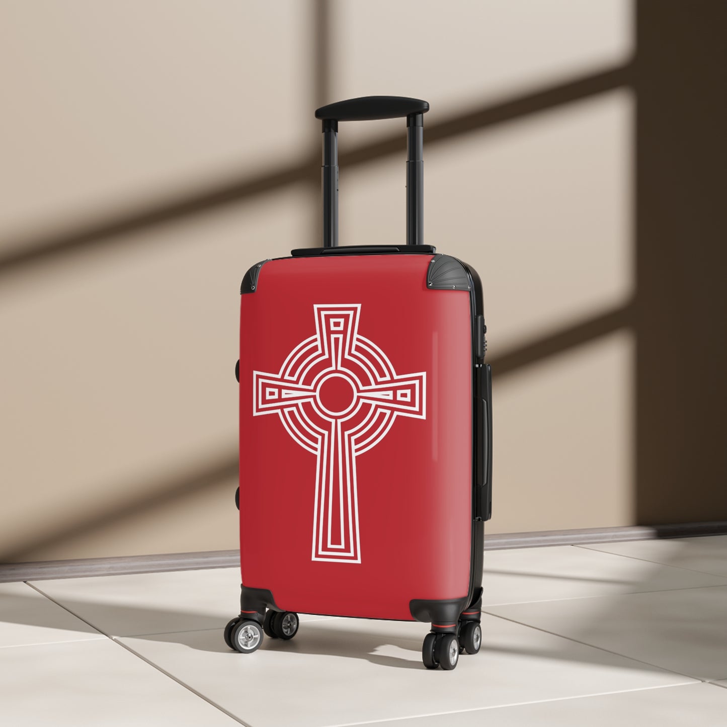 "A Simple High Cross", Suitcases (Dark Red)