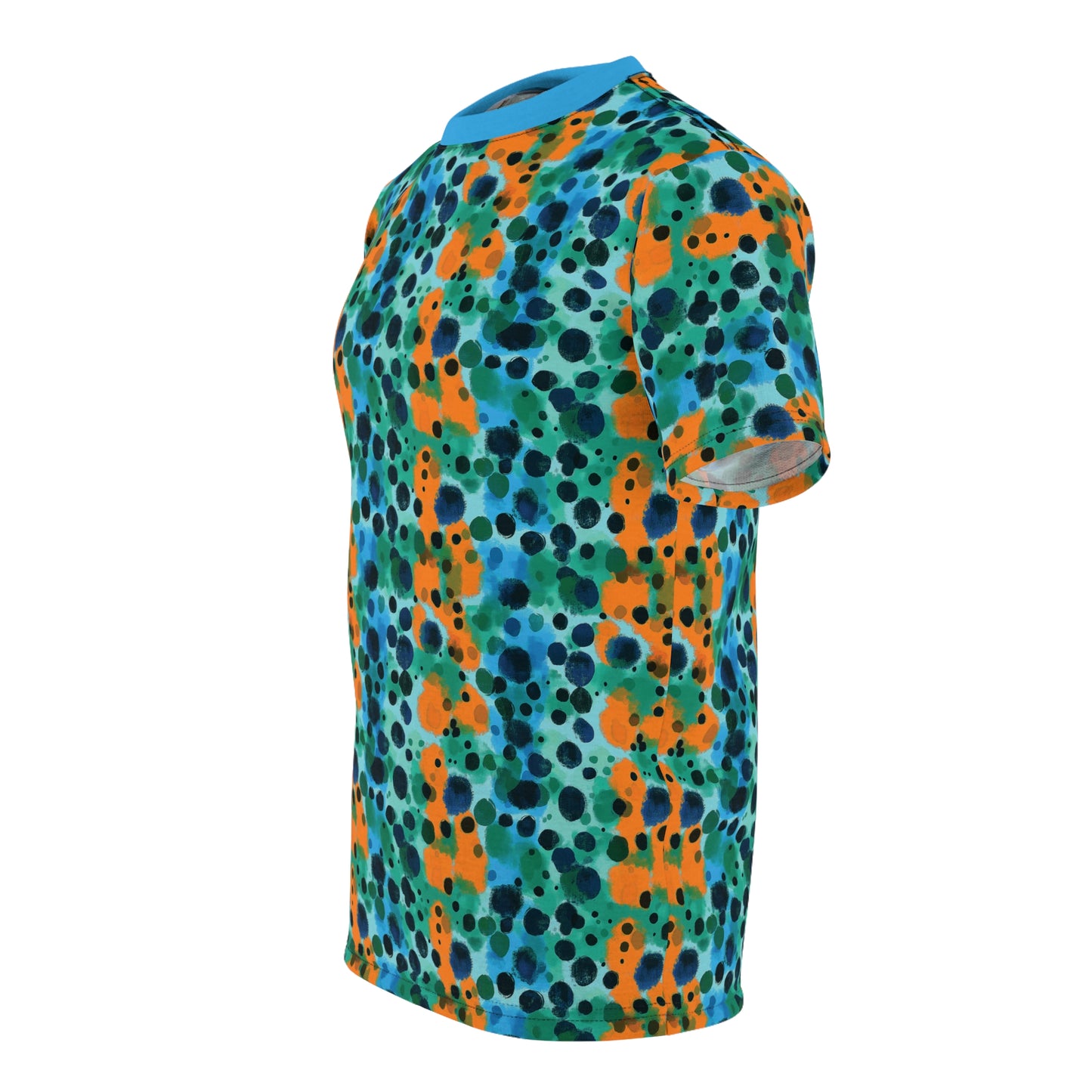 "Midnight Coral", Unisex Tee (Coral Sea Blue)
