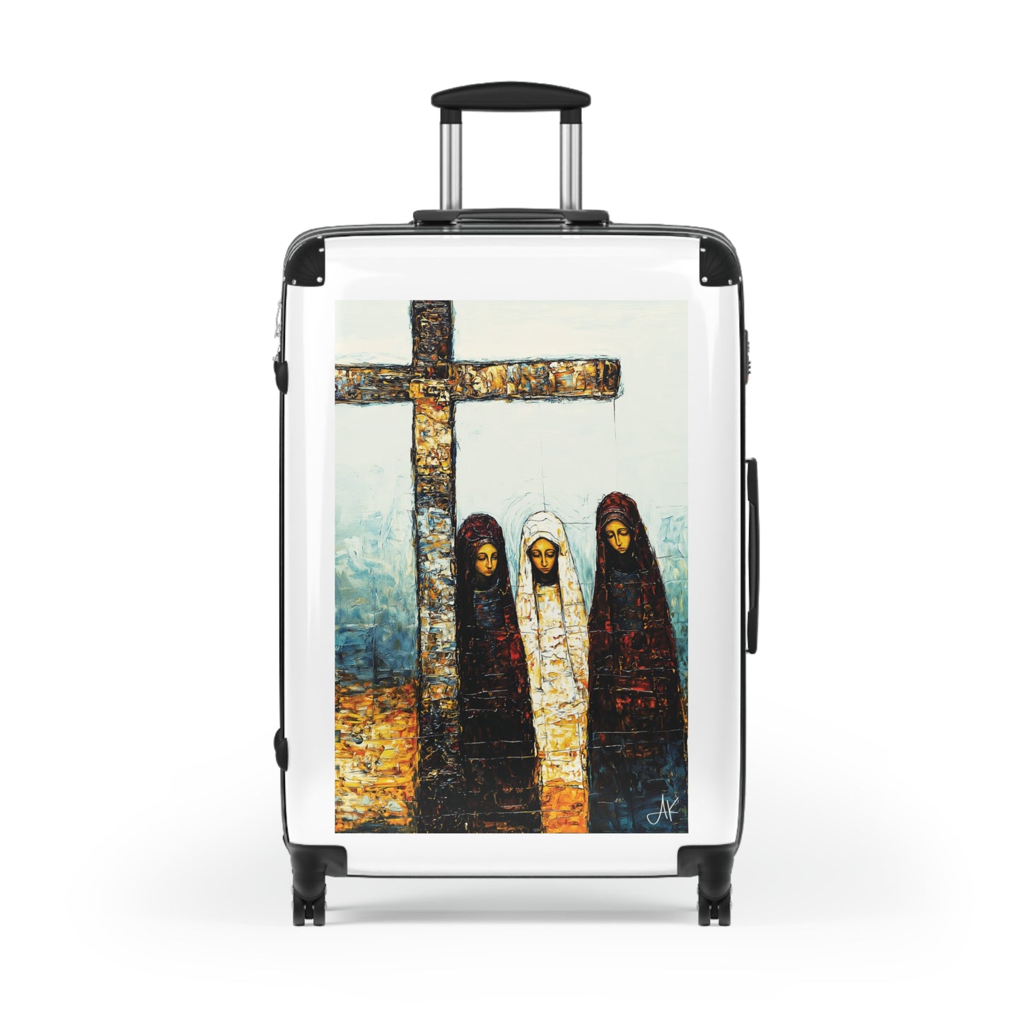 "At-the-Foot of the Cross - John 19:25", Suitcases (White)