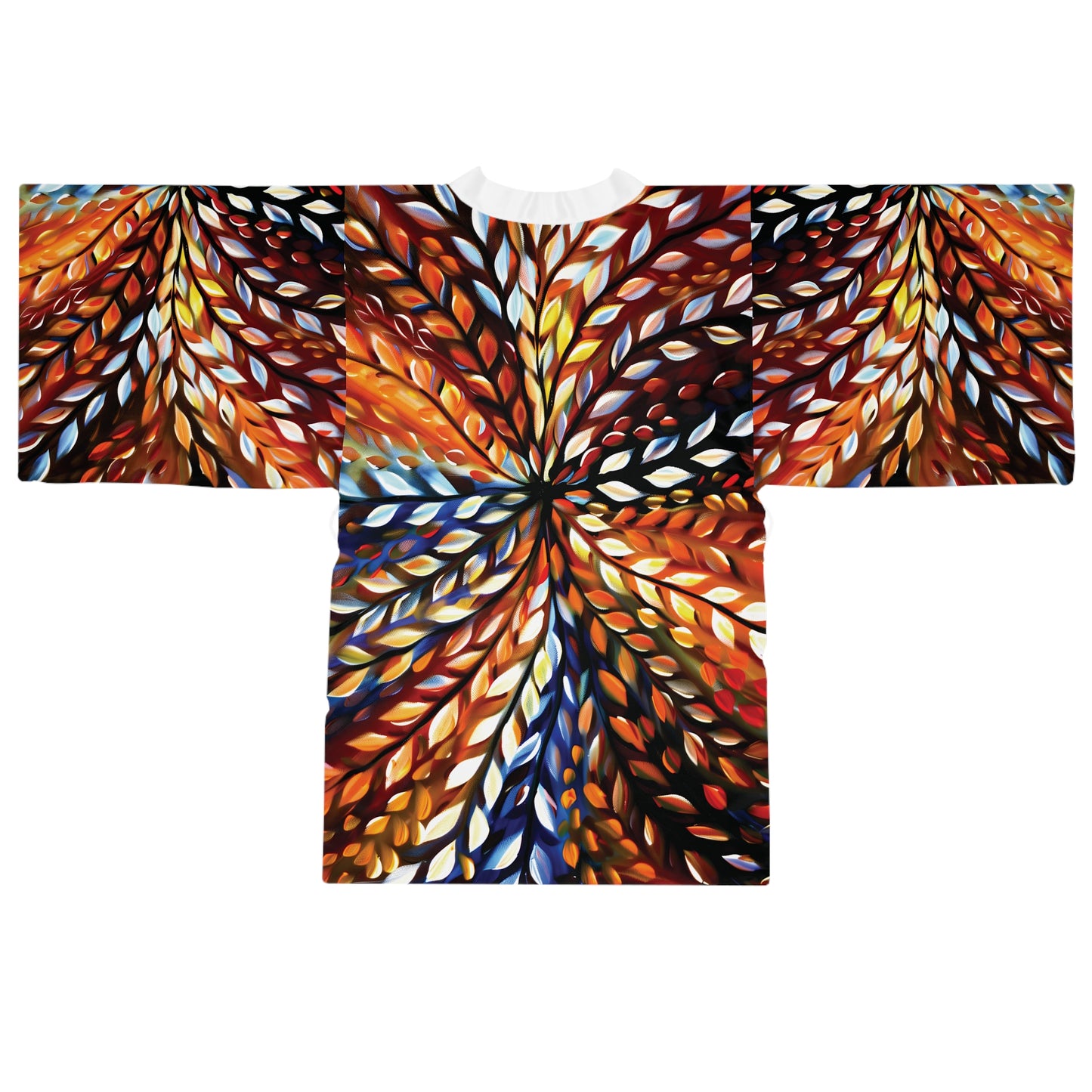 "Micro Beauty", Long Sleeve Kimono Robe
