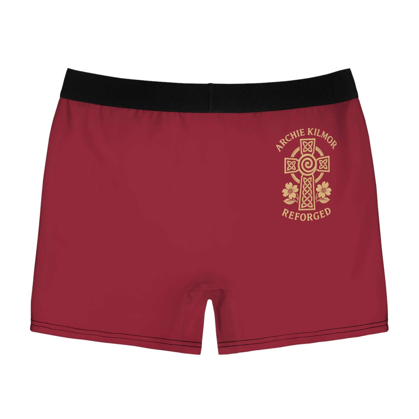 "Archie Kilmor Cross - Reforged" #01, Men's Boxer Briefs (Harvard Red)