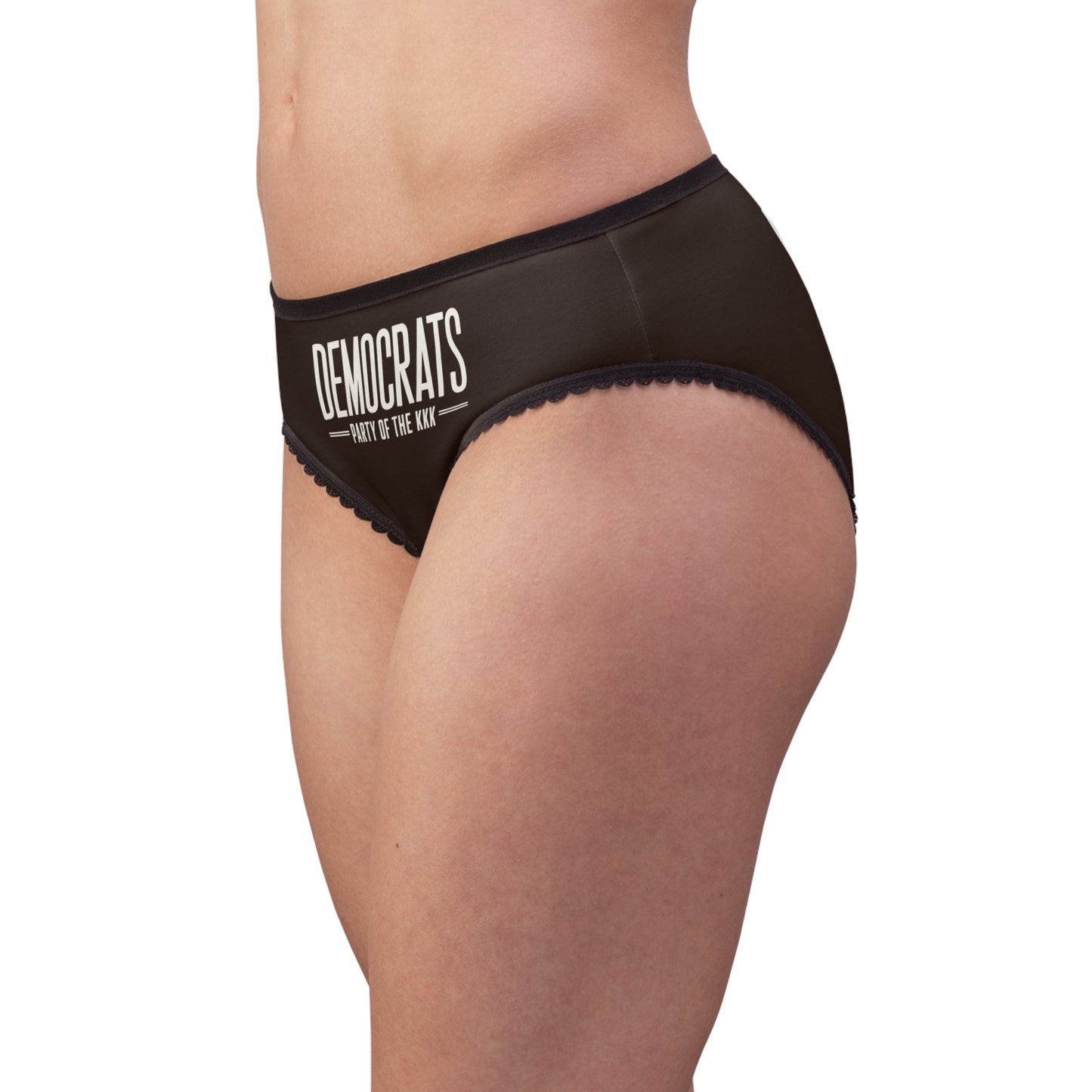 "Democrats - Party of the KKK", Women's Briefs (Rich Soil Brown)