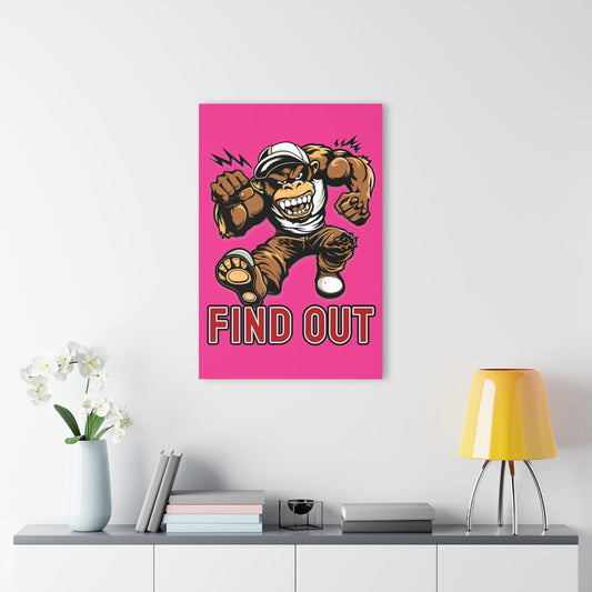 "Find Out", Acrylic Wall Prints (French Cleat Hanging) (Fluorescent Hot Pink)