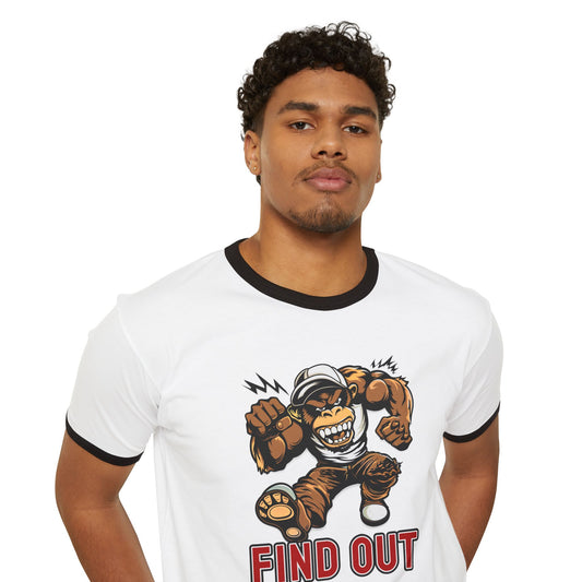 "Find Out" Unisex Cotton Ringer T-Shirt