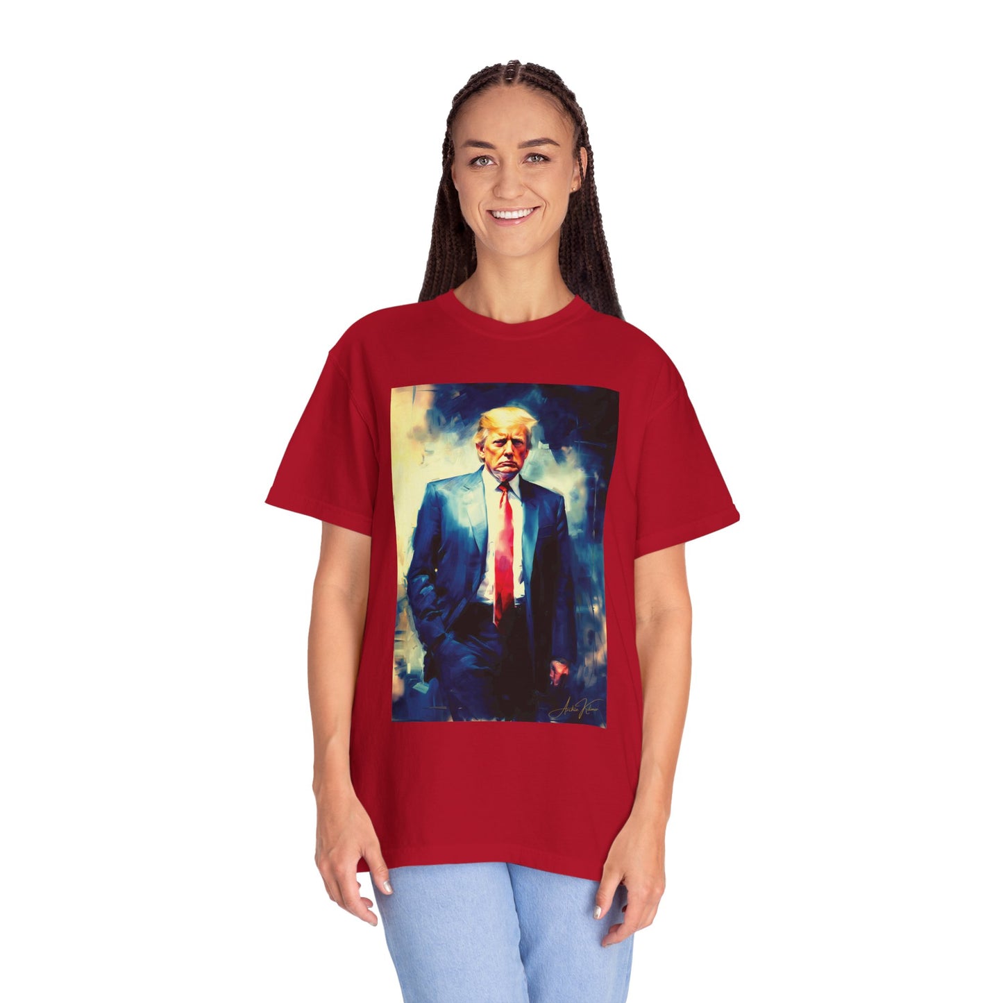 "Trump Portrait No. 6", Unisex T-shirt (Dark Colors)