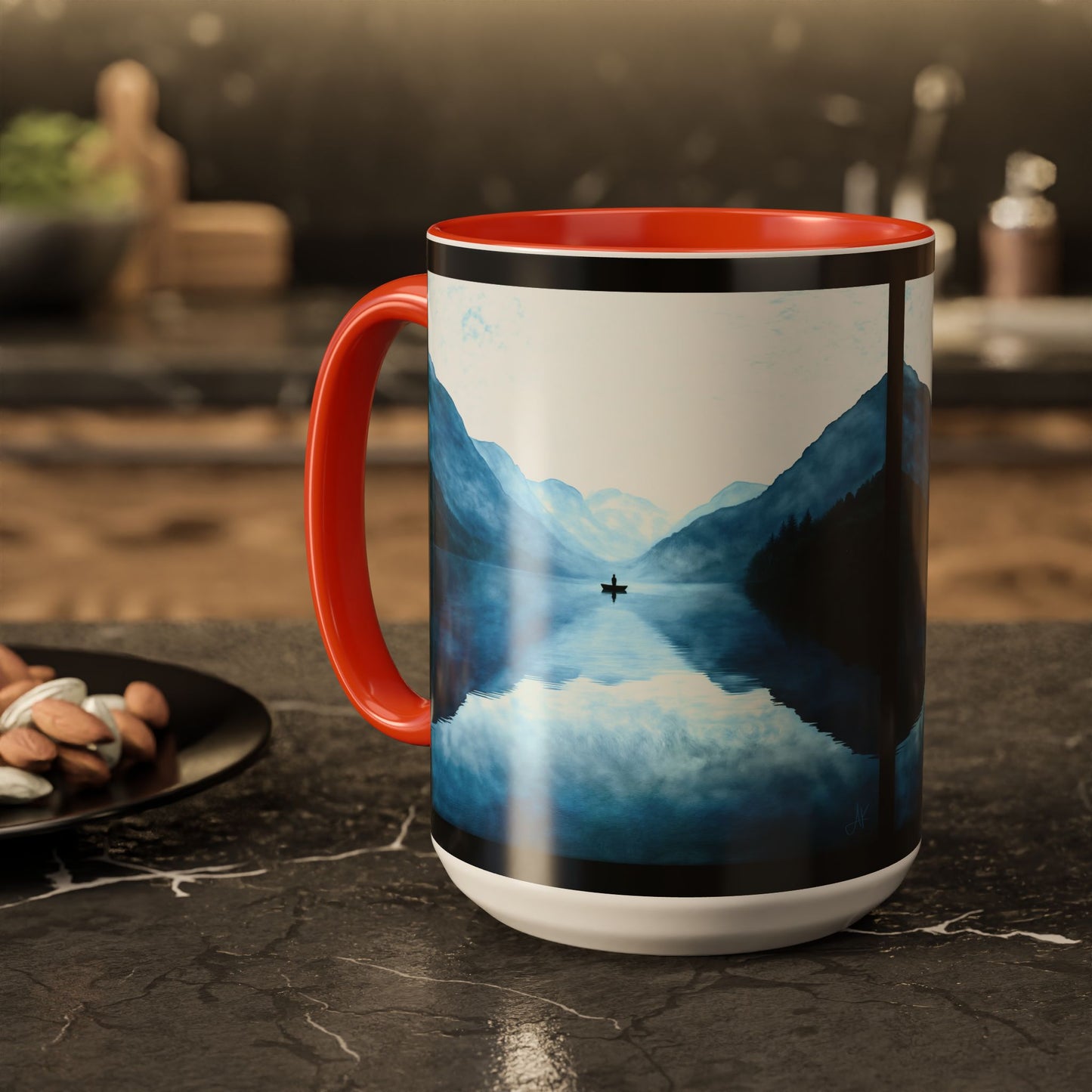 "Connected in Silence - Psalm 46:10", Colorful Mugs (11oz, 15oz)