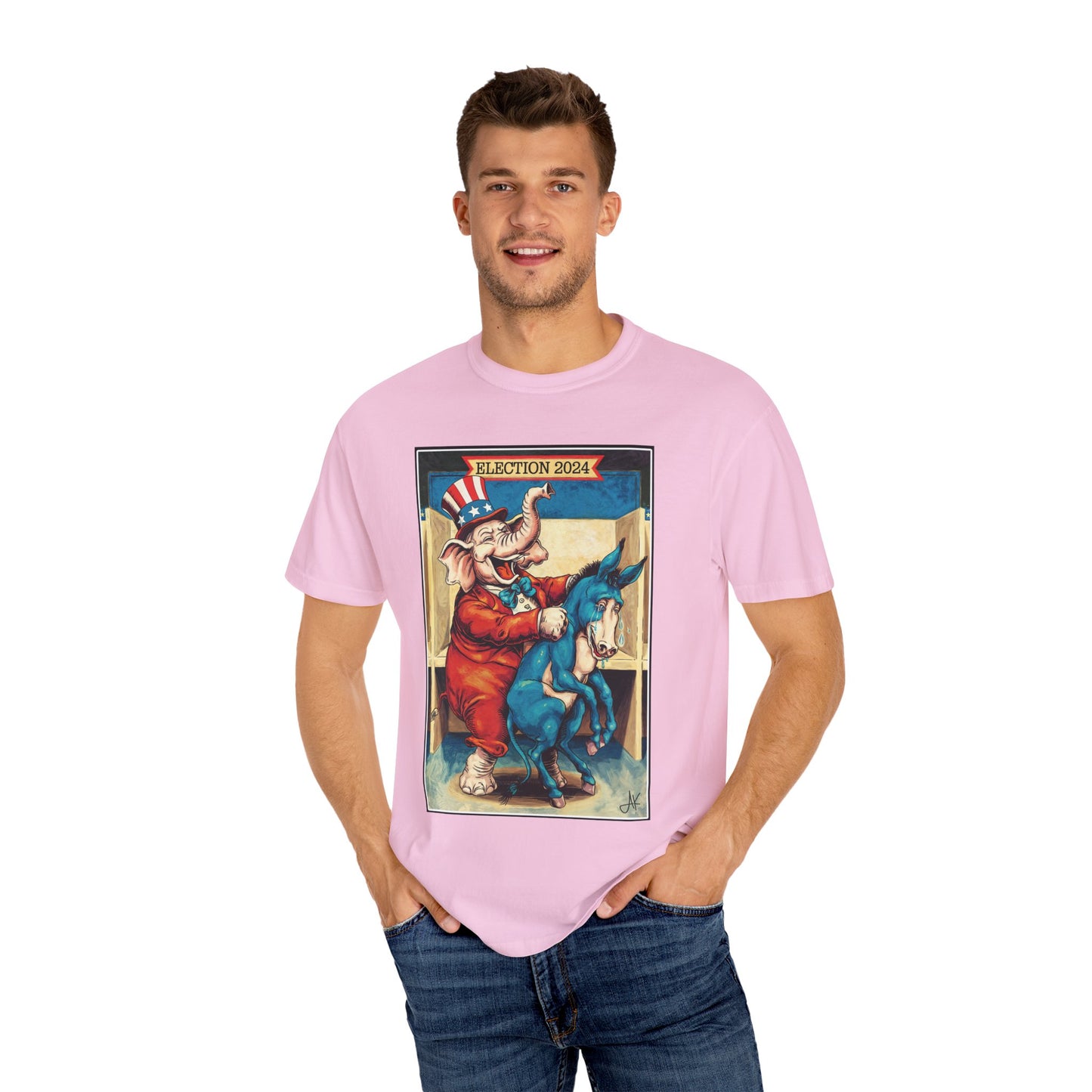 "MAGA Spanked the Donkeys 2024", Unisex T-shirt (Light Colors)