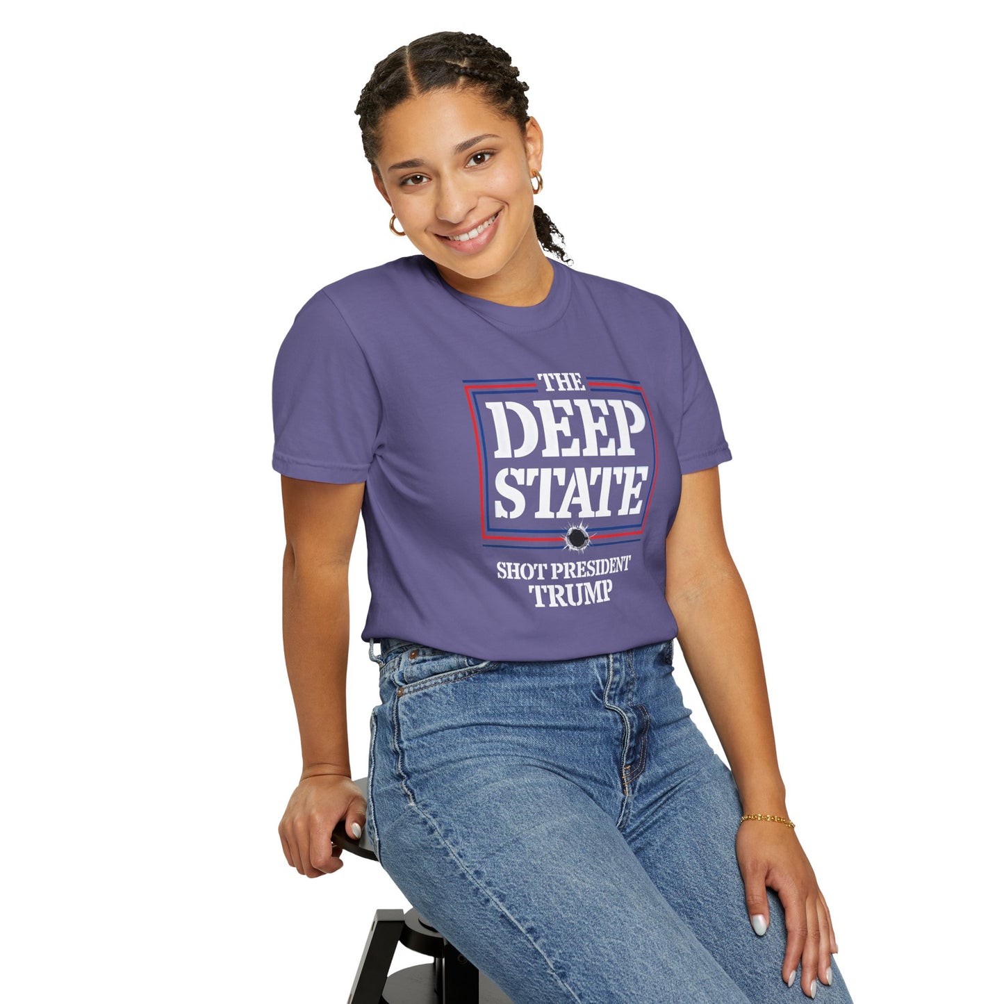 "The Deep State Shot President Trump" #01, Unisex T-shirt