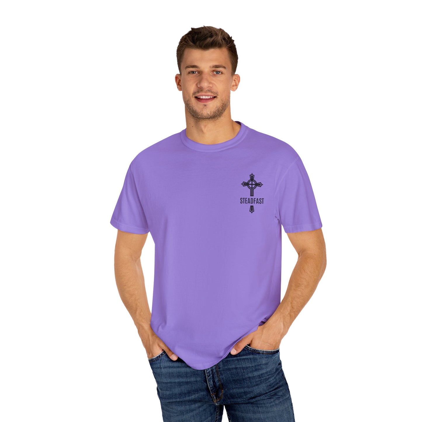 "Steadfast Cross in Black", Unisex T-shirt