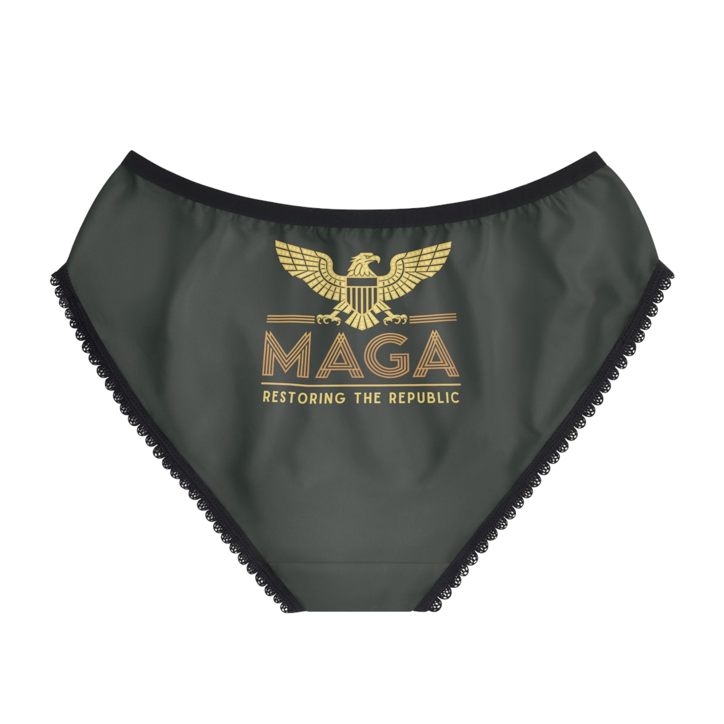 "MAGA - Restoring the Republic", Women's Briefs (Hail Cloud Grey)