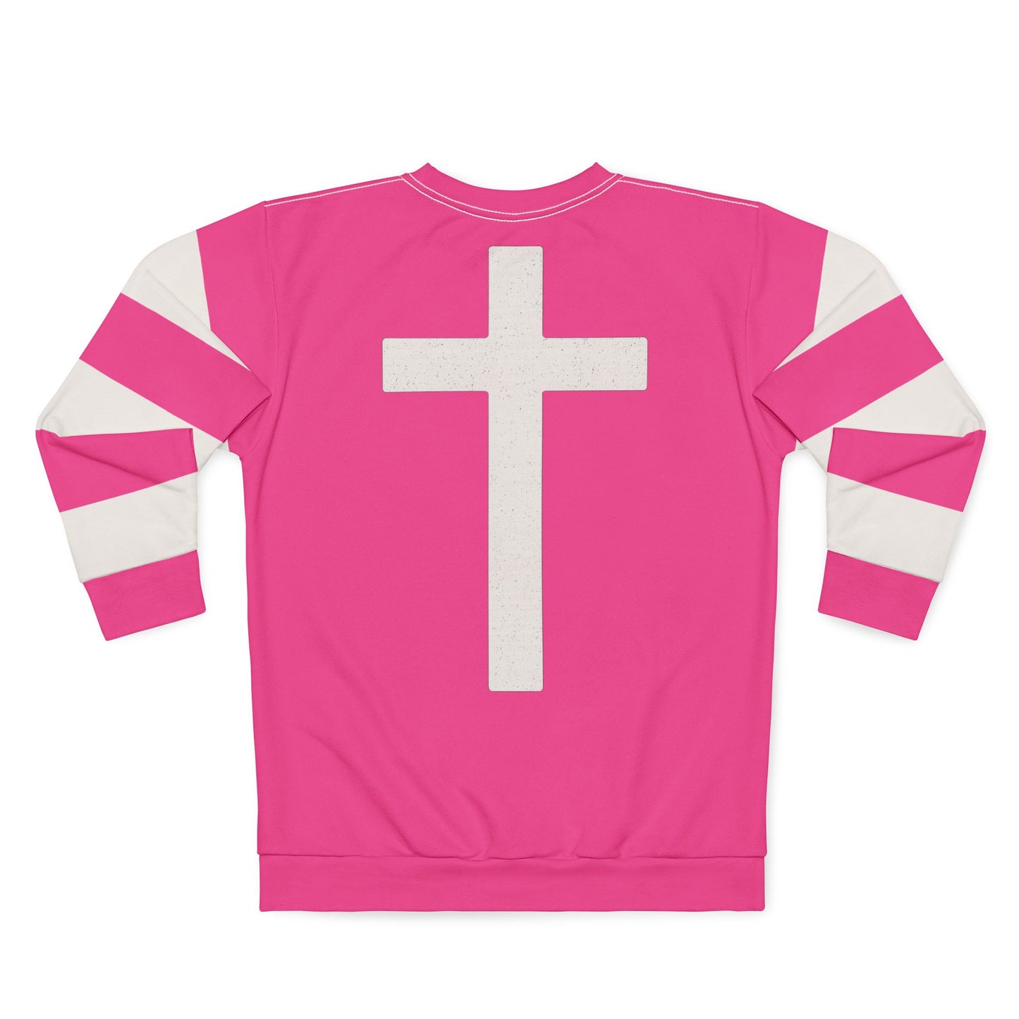 "Faith Overcomes Fear", Unisex Sweatshirt (Hot Pink)