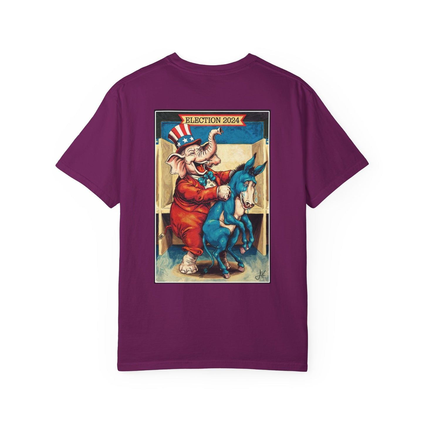 "MAGA Spanked the Donkeys 2024", Unisex T-shirt (Dark Colors)