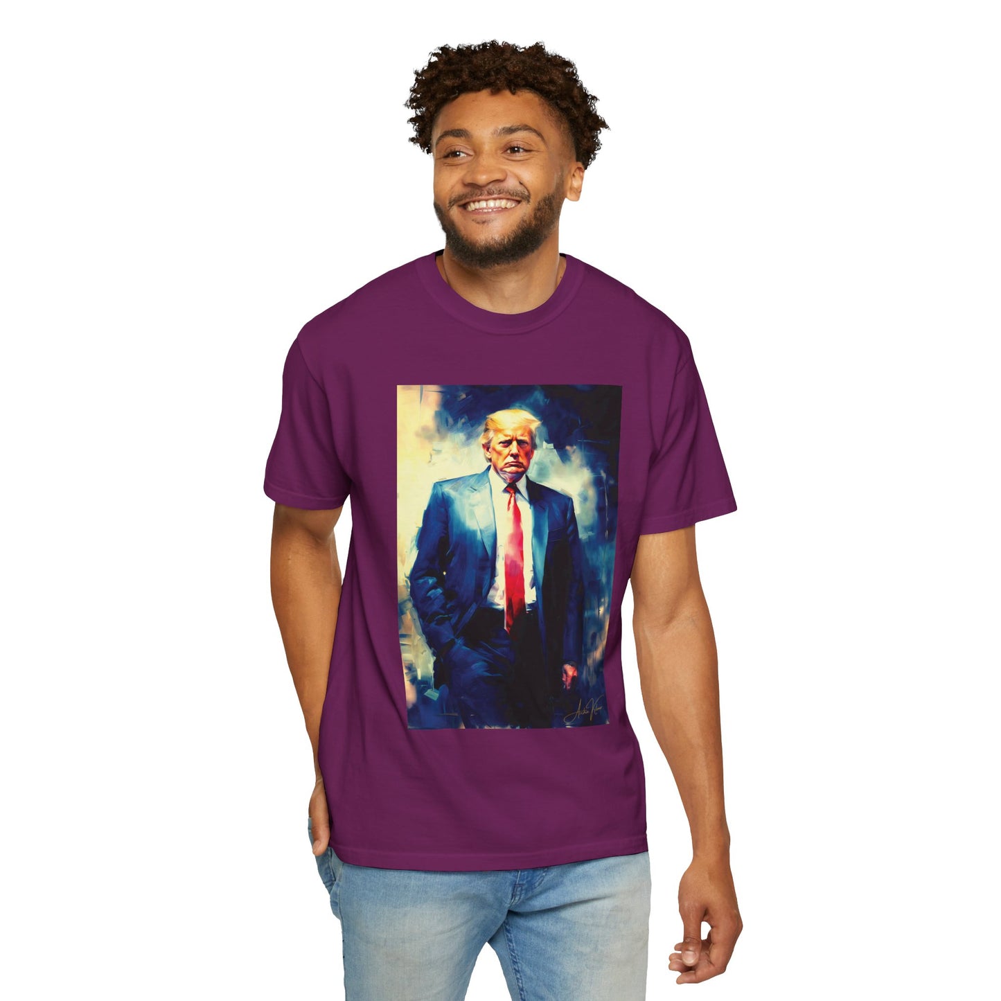 "Trump Portrait No. 6", Unisex T-shirt (Dark Colors)