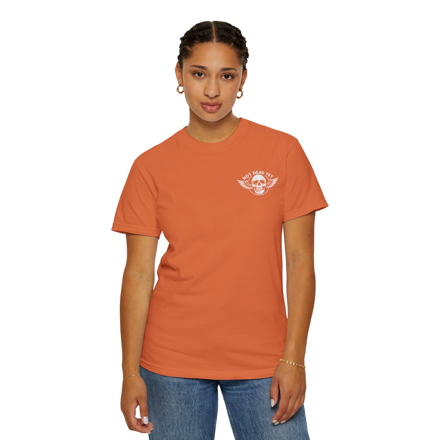 "Not Dead Yet - Winged Skull", Unisex T-shirt
