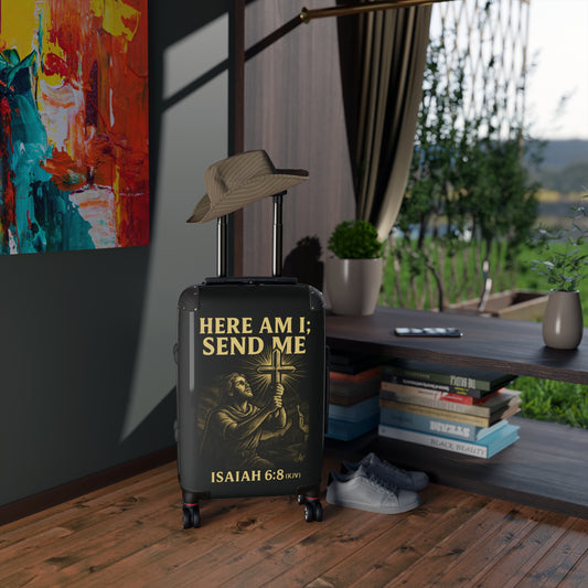 "Isaiah 6:8 (KJV)", Suitcases (Void Black)