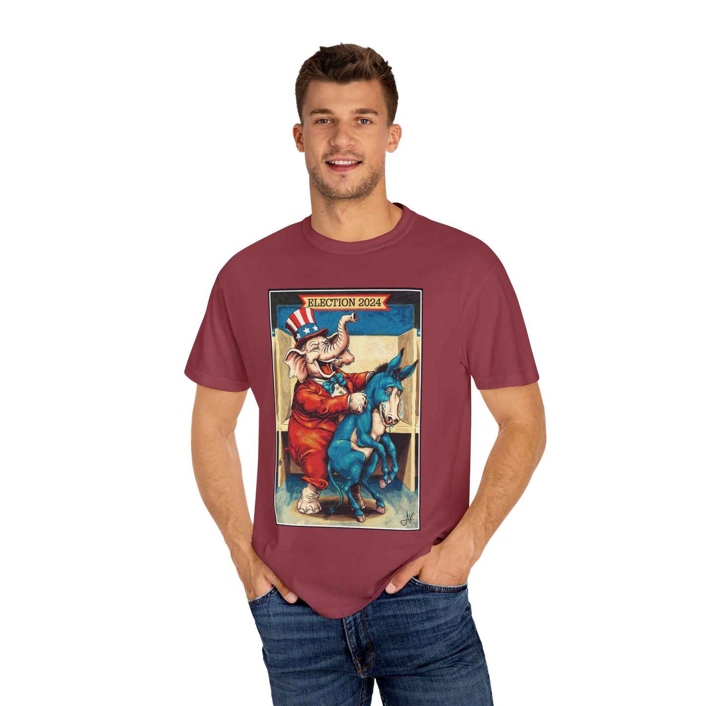 "MAGA Spanked the Donkeys 2024", Unisex T-shirt (Light Colors)