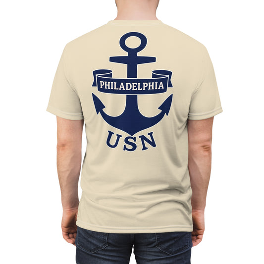 "USN Anchor", Unisex T-shirt (Canvas Sail)