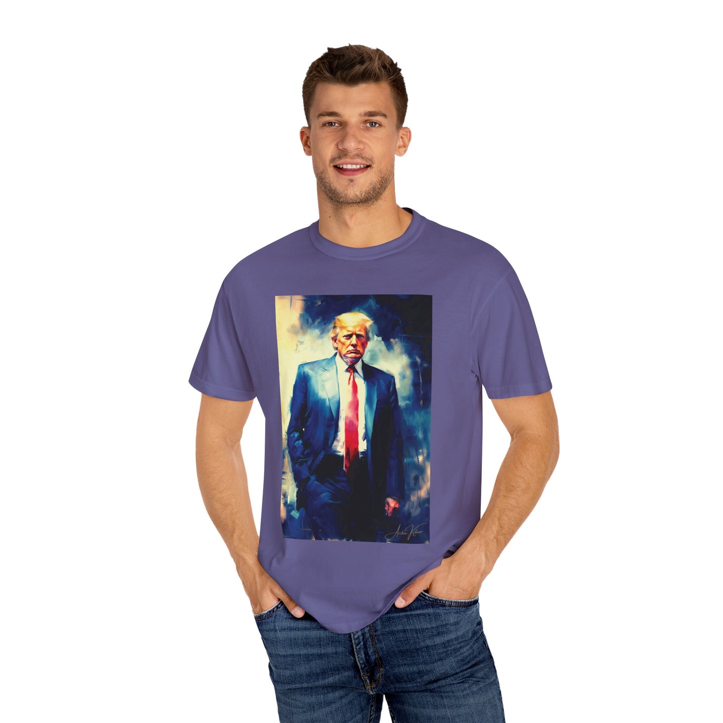 "Trump Portrait No. 6", Unisex T-shirt (Dark Colors)
