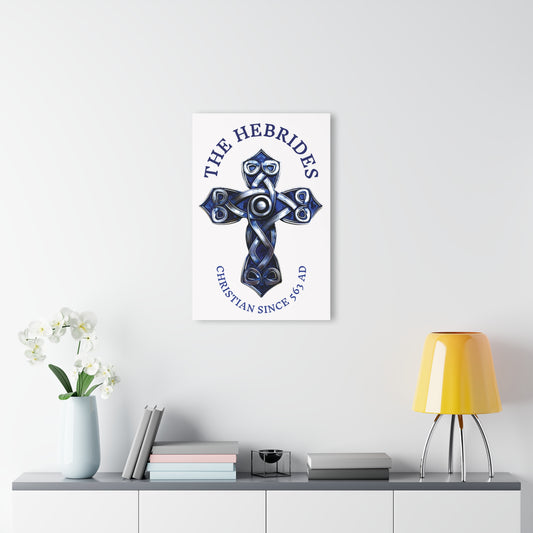"The Hebrides - Christian Since 563 AD", Acrylic Wall Prints (French Cleat Hanging) (Alabaster White)