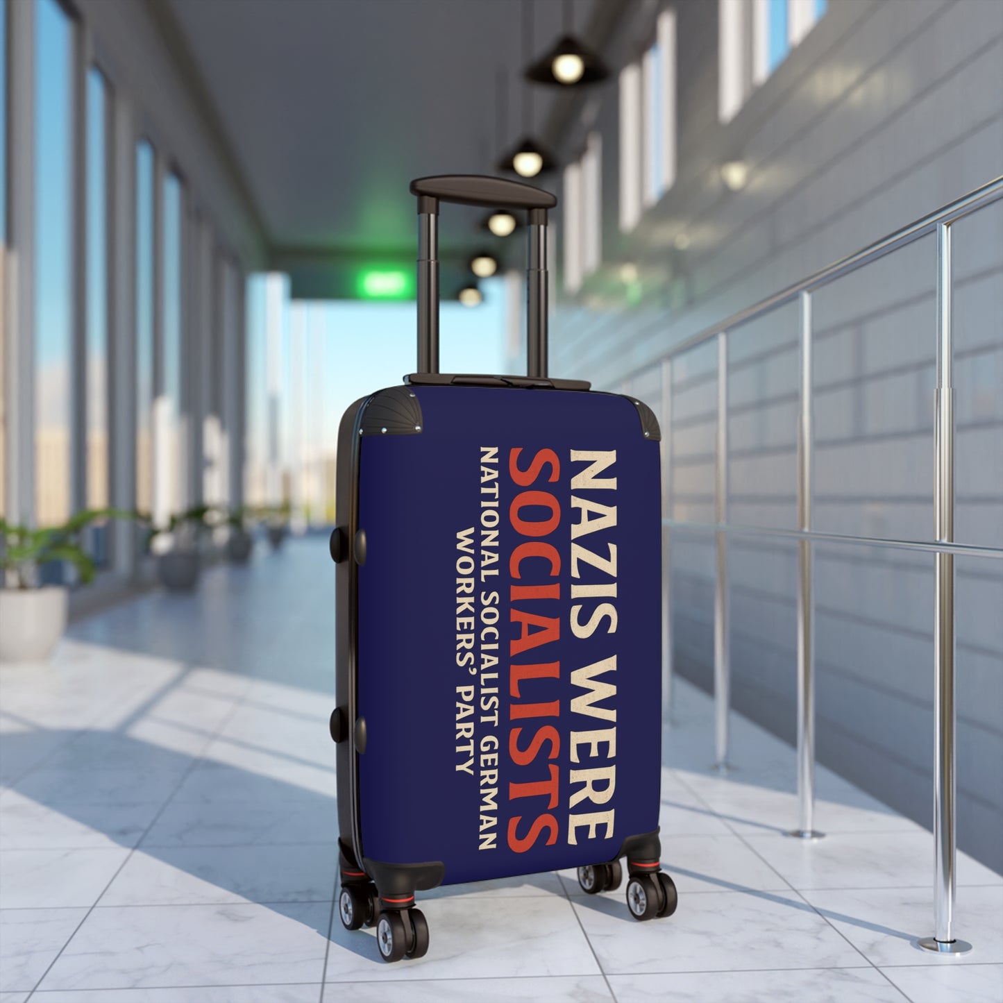 "Nazis were Socialists", Suitcase (Obsidian Blue)