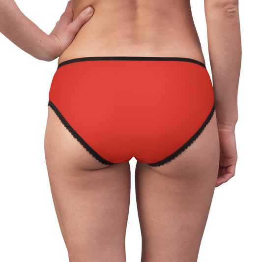 "DEI - Didn't Earn It" #14, Women's Briefs (Ferrari Red)