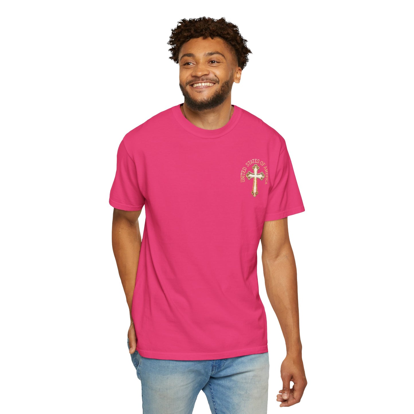 "USA Gold Cross", Unisex T-shirt