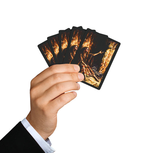 "His Presence is Instant", Christian Fine Art Playing Cards (Void Black)