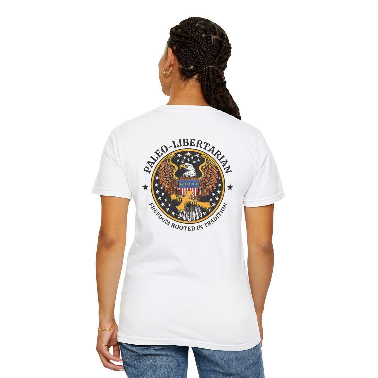 "Paleo-Libertarian" #01, Unisex T-shirt (Light Colors)