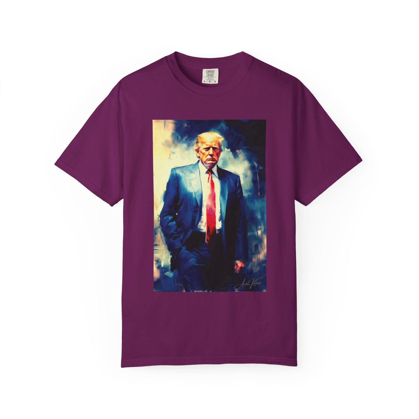 "Trump Portrait No. 6", Unisex T-shirt (Dark Colors)