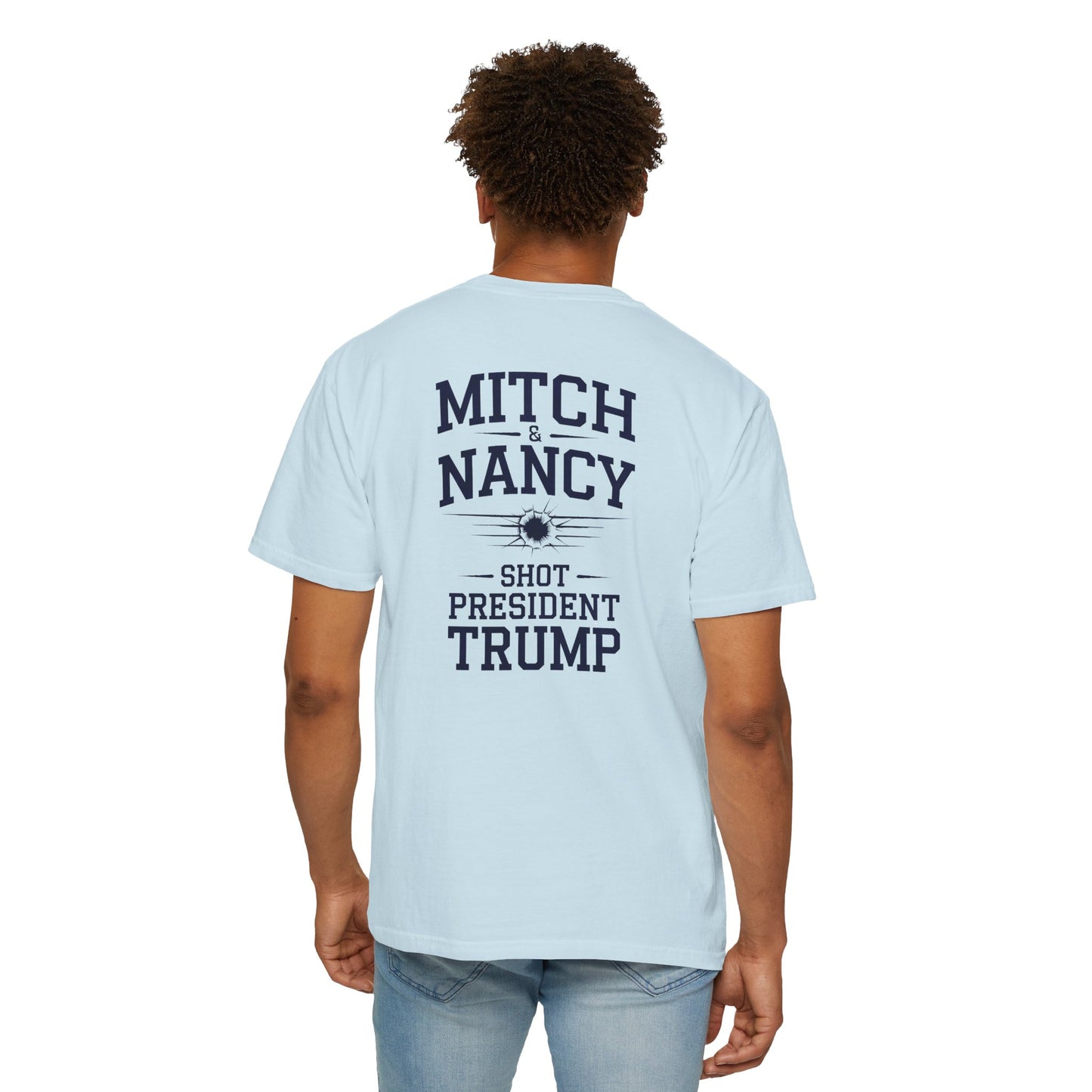 "Mitch & Nancy Shot President Trump", Unisex T-shirt
