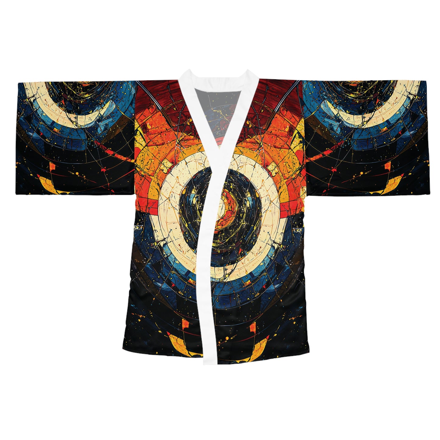 "Shatterdawn Vortex", Long Sleeve Kimono Robe