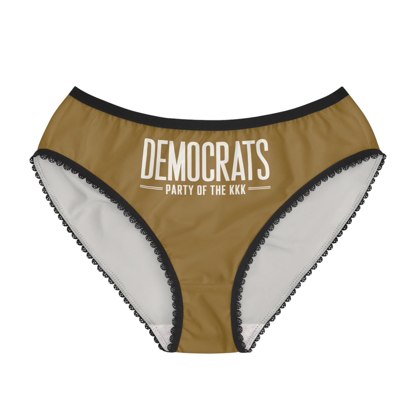 "Democrats - Party of the KKK", Women's Briefs (Sigil Core Gold)