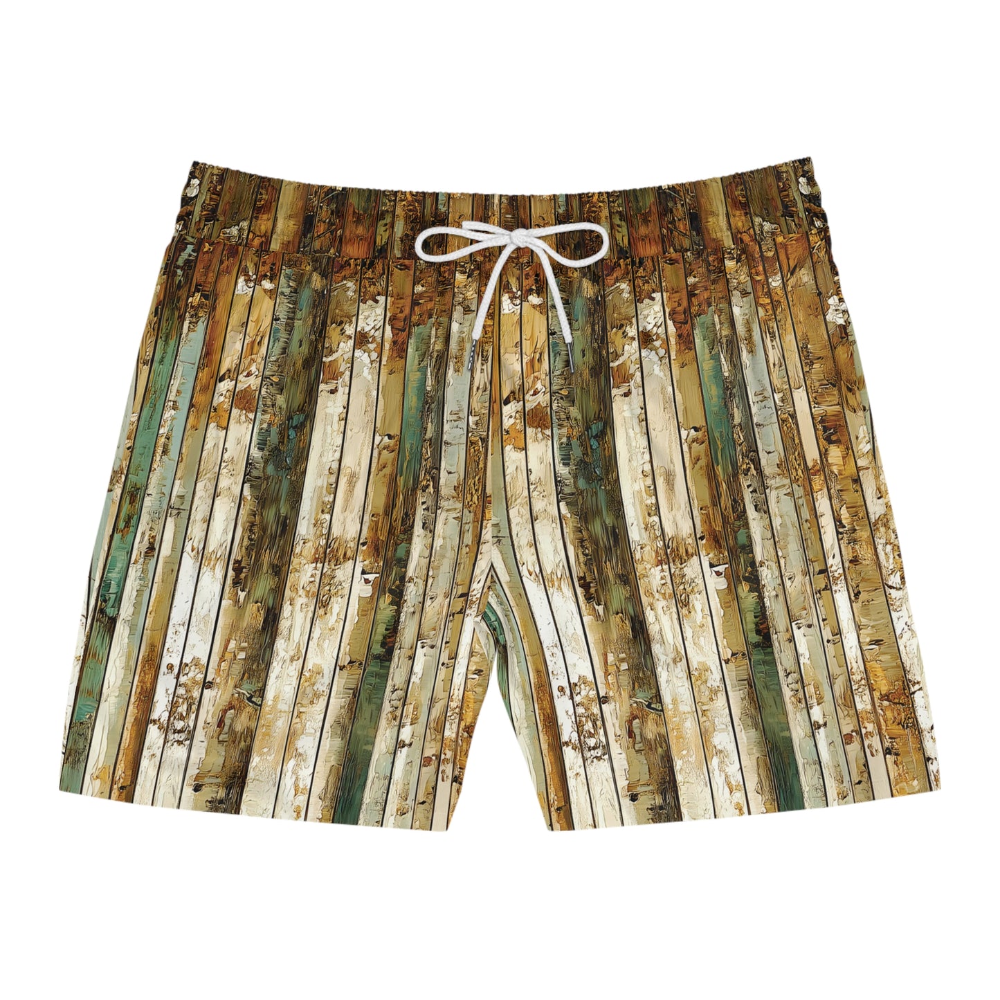 "Aspen Forest", Men's Mid-Length Swim Shorts