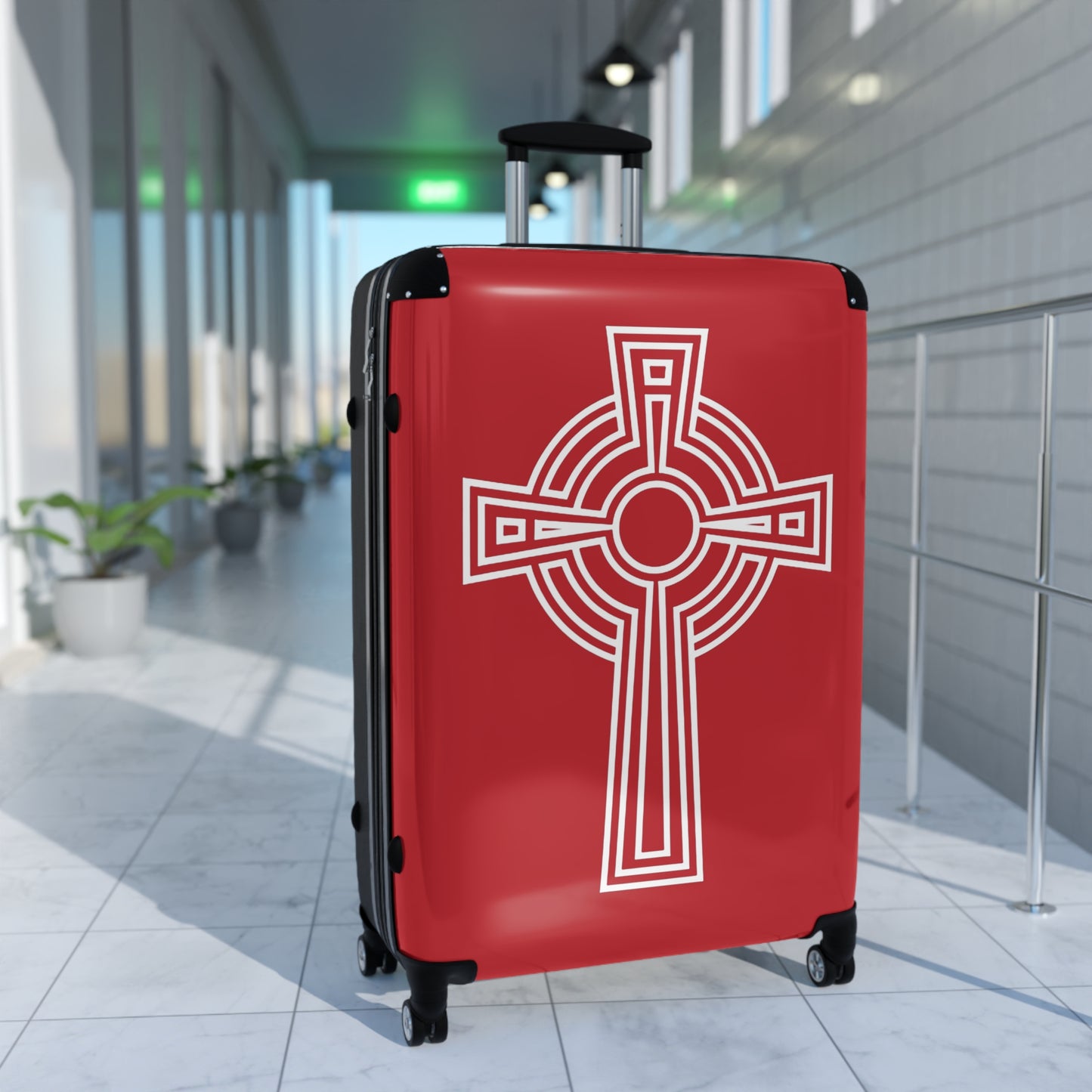 "A Simple High Cross", Suitcases (Dark Red)