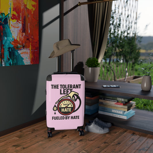 "The Tolerant Left", Suitcase (Abbey Veil Pink)