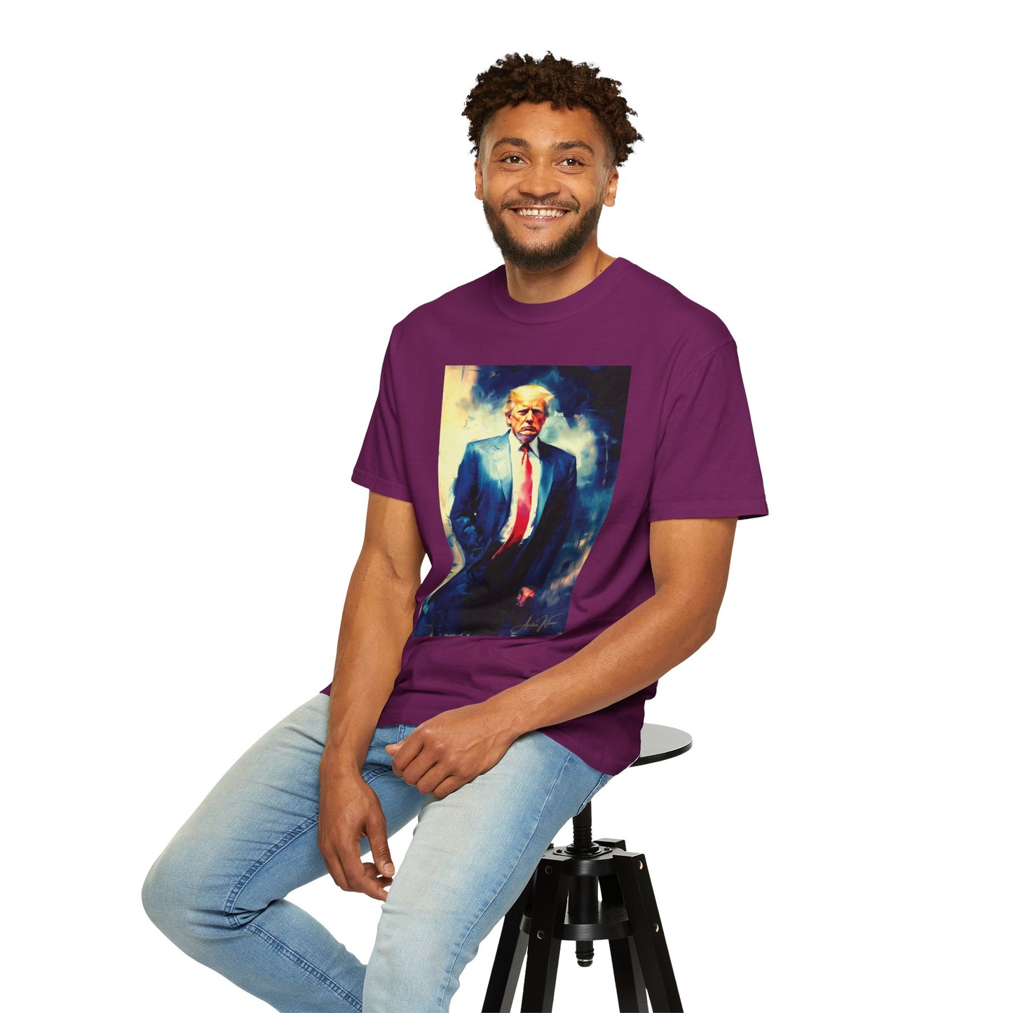 "Trump Portrait No. 6", Unisex T-shirt (Dark Colors)