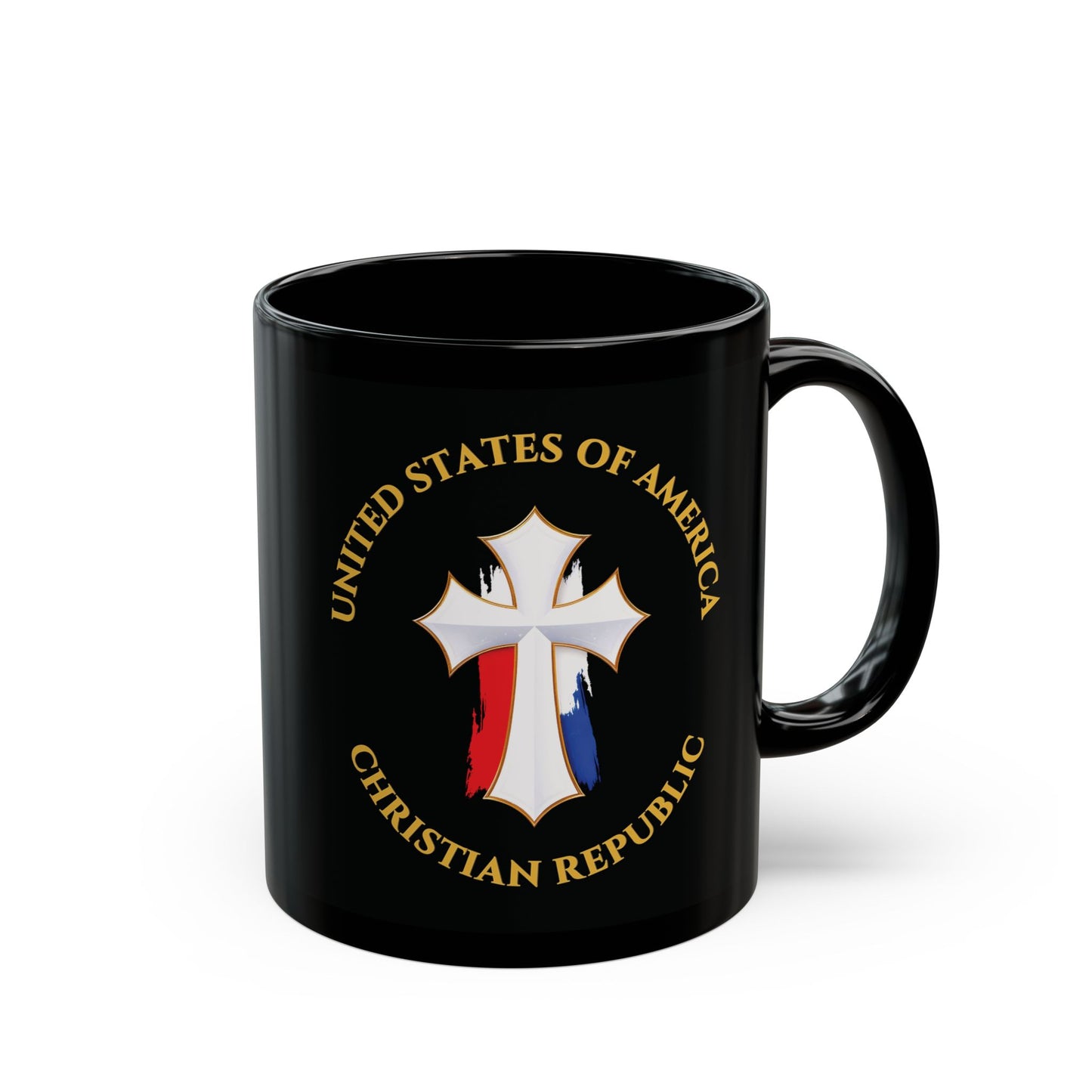 "USA Christian Republic" #12, Black Mug (11oz & 15oz)