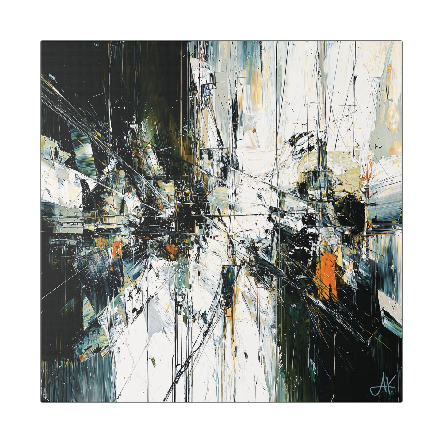 "Abstract 543", Stretched Classic Canvas Fine Art Print