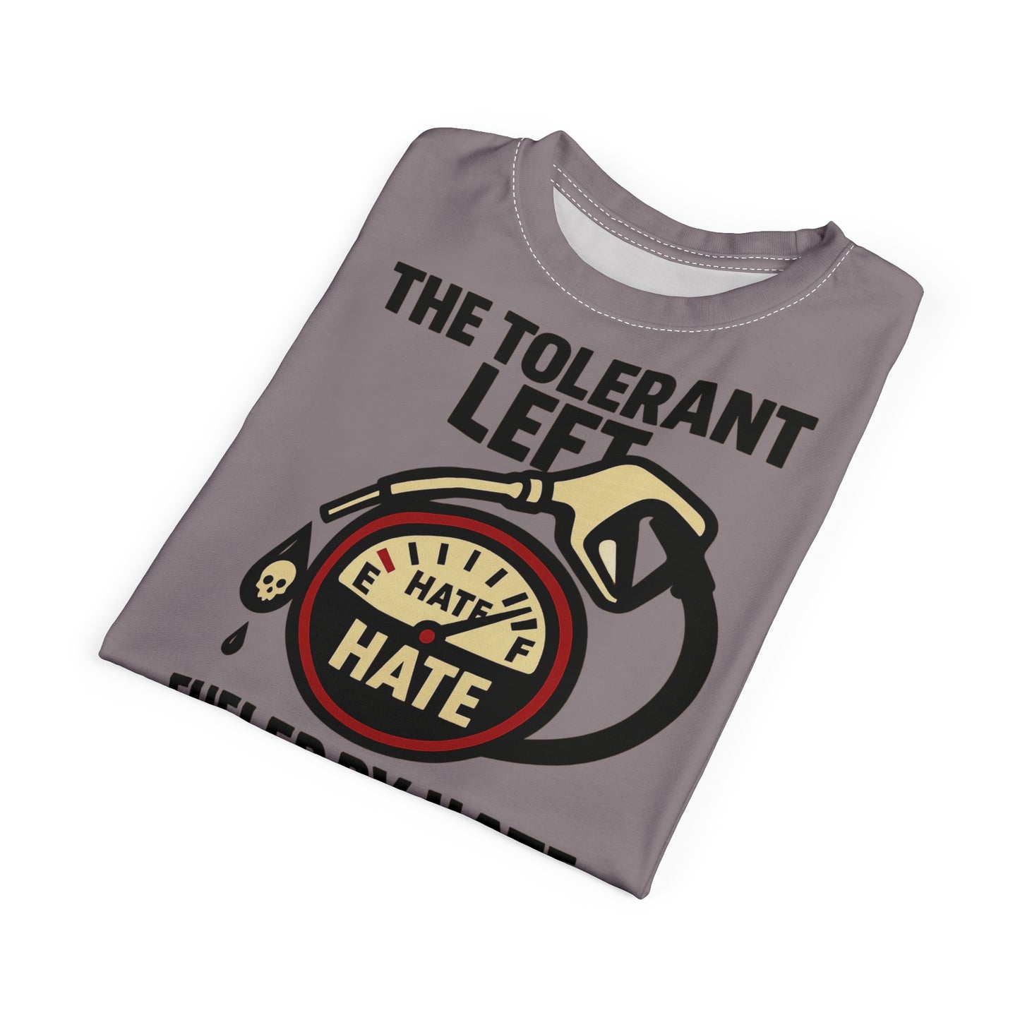 "The Tolerant Left", Unisex T-shirt (Walkway Pink Grey)