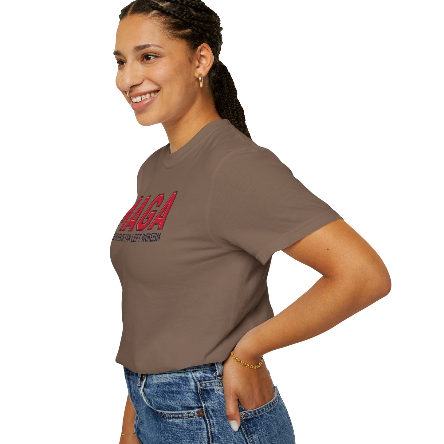 "MAGA - Destroyer of Far Left Wokeism", Unisex T-shirt