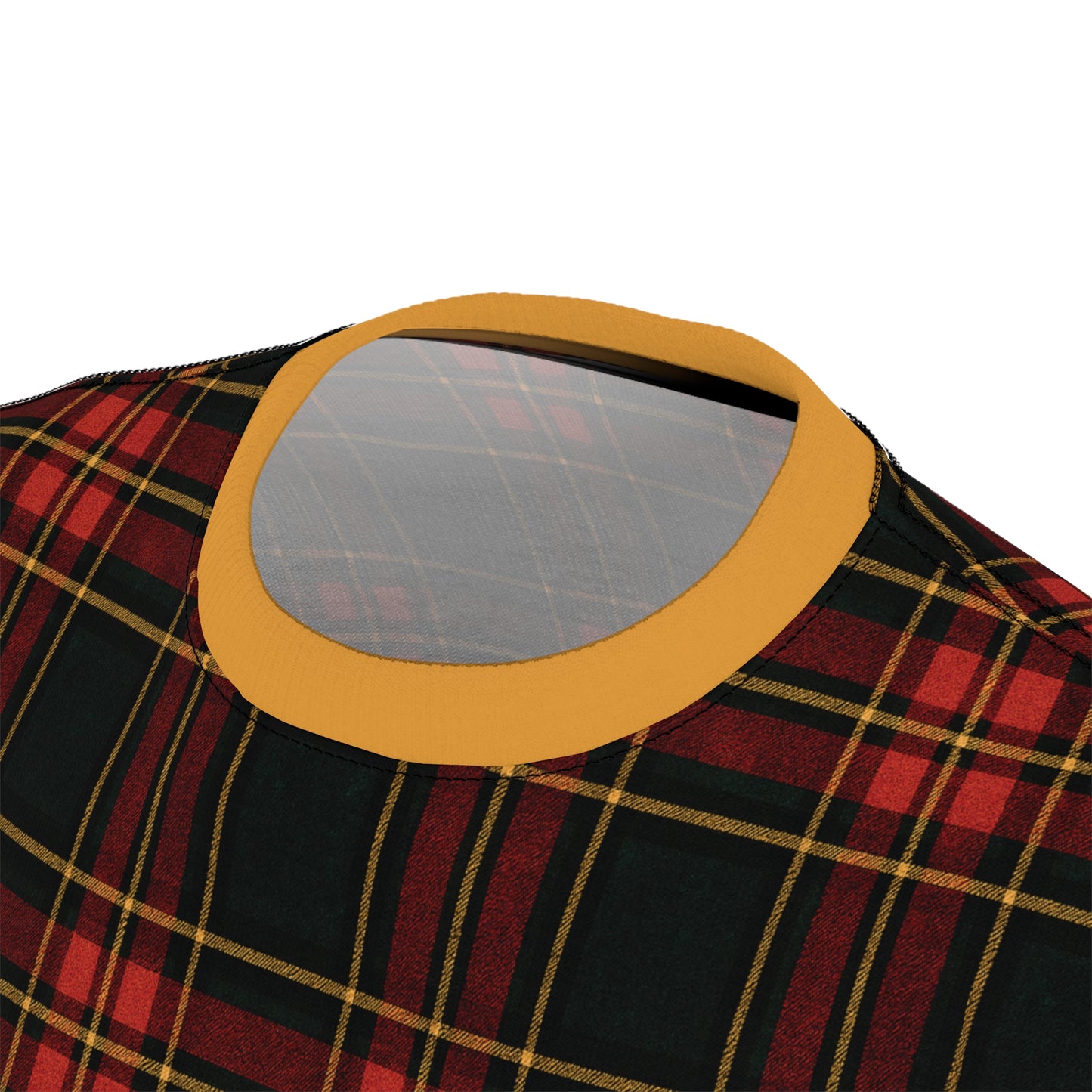 "Kilmor Gallóglach Tartan", Unisex Tee (Gallóglach Yellow Collar)