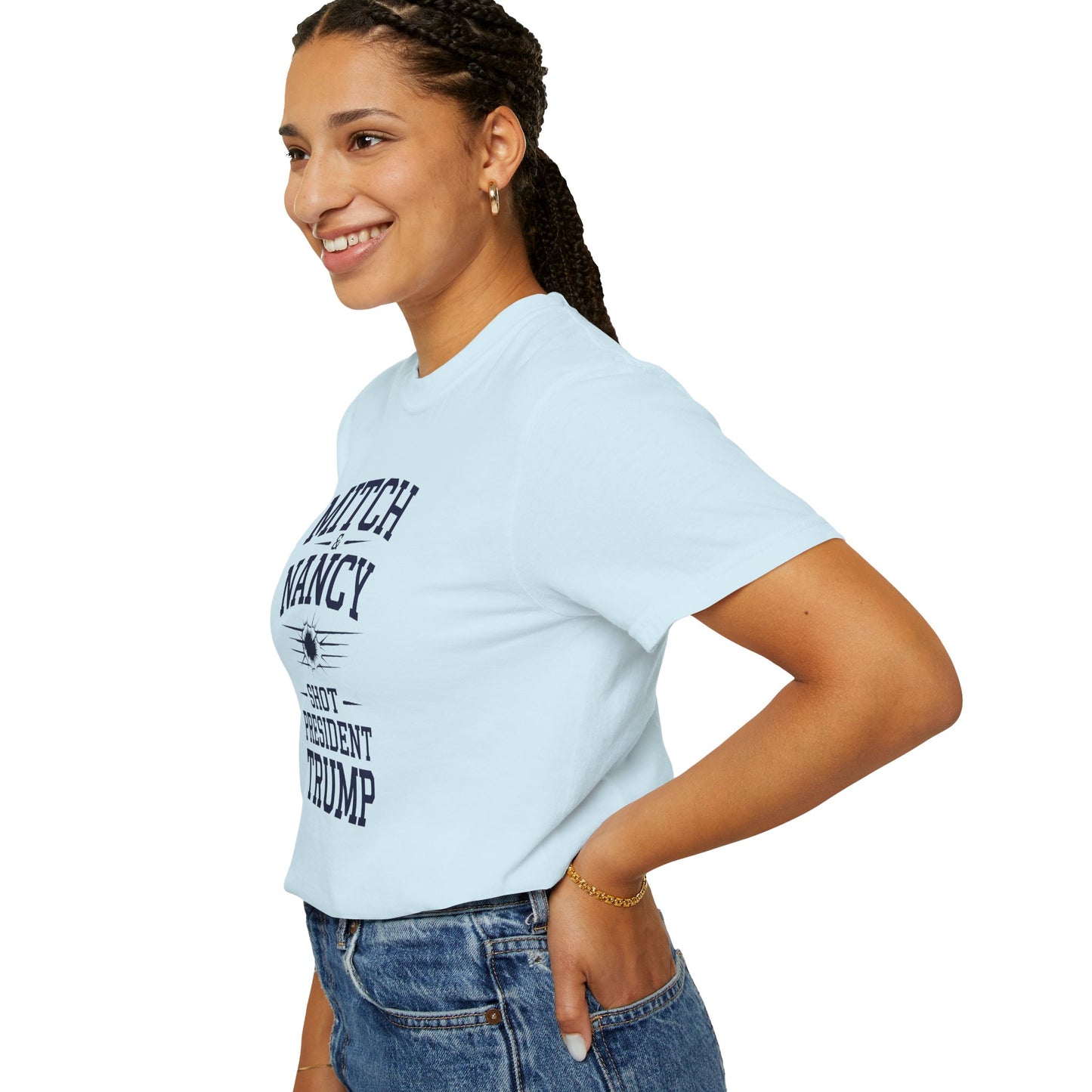 "Mitch & Nancy Shot President Trump", Unisex T-shirt
