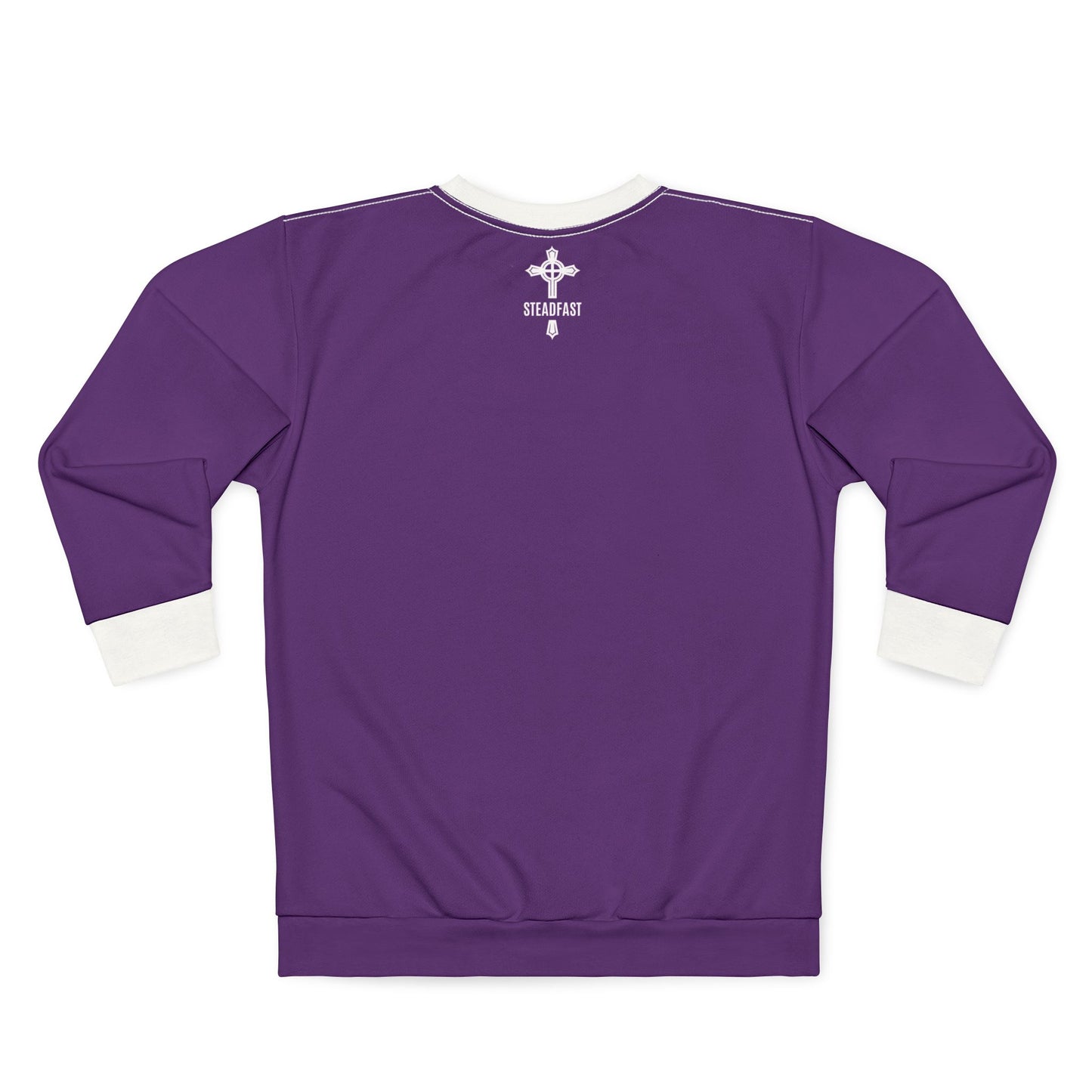 "Steadfast Cross", Unisex Sweatshirt (Daintree Dusk Purple)