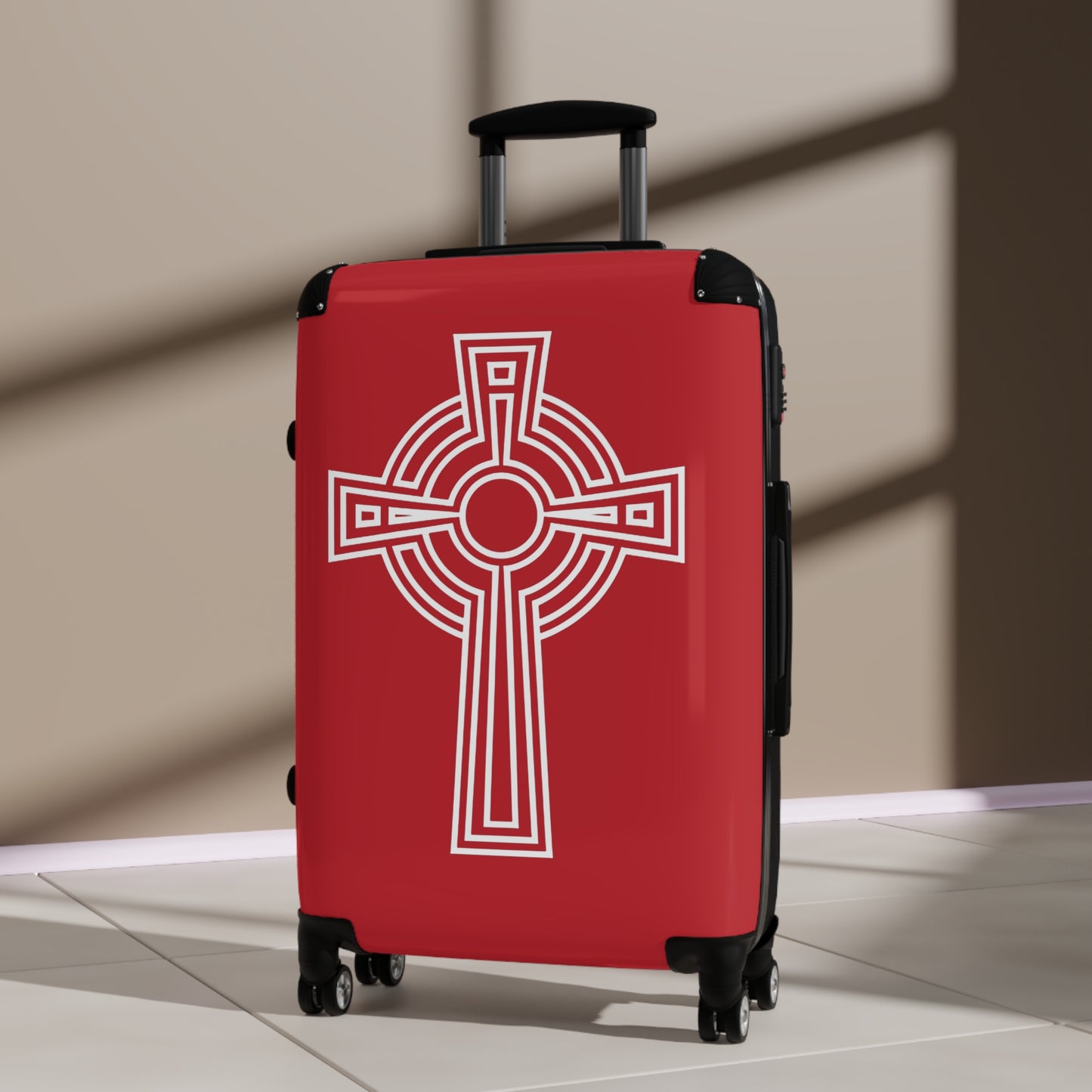 "A Simple High Cross", Suitcases (Dark Red)