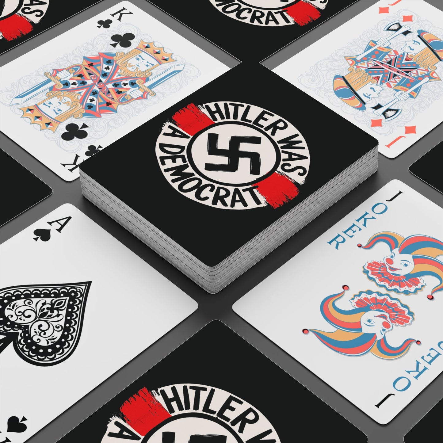 "Hitler was a Democrat", Cultural Playing Cards (Pitch Black)