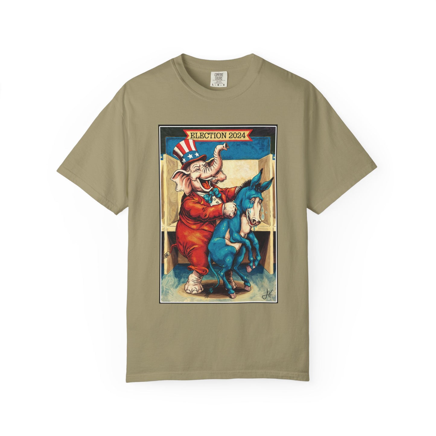 "MAGA Spanked the Donkeys 2024", Unisex T-shirt (Light Colors)