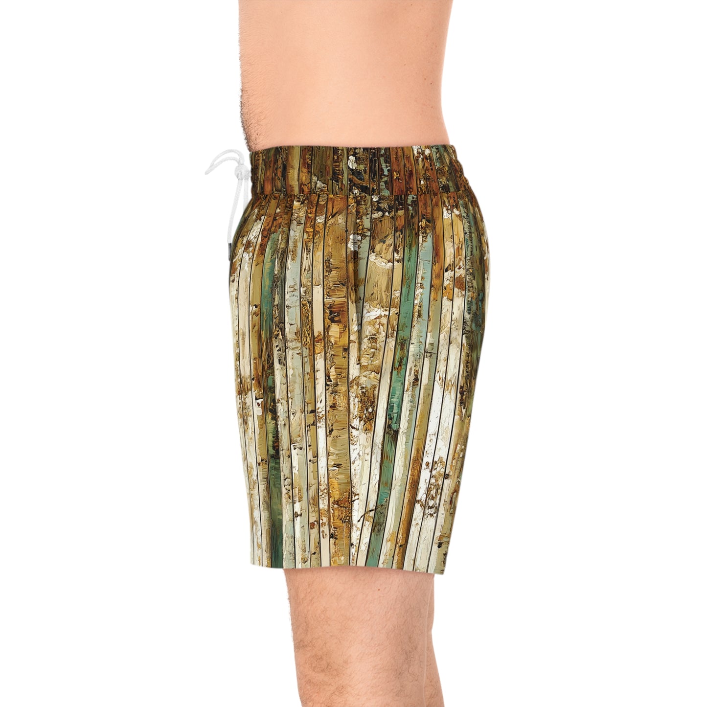 "Aspen Forest", Men's Mid-Length Swim Shorts